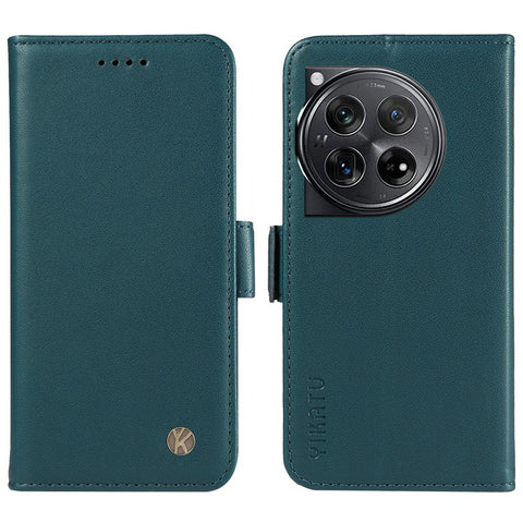 YIKATU YK-003 For OnePlus 12 5G Case Wallet Stand Leather Phone Cover Side Buckle