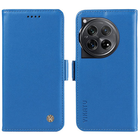 YIKATU YK-003 For OnePlus 12 5G Case Wallet Stand Leather Phone Cover Side Buckle