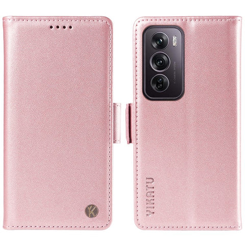 YIKATU YK-003 For Oppo Reno12 Pro 5G (Global) / (China) Case Wallet Stand Leather Phone Cover Side Buckle