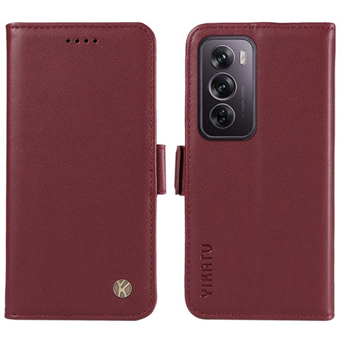 YIKATU YK-003 For Oppo Reno12 Pro 5G (Global) / (China) Case Wallet Stand Leather Phone Cover Side Buckle