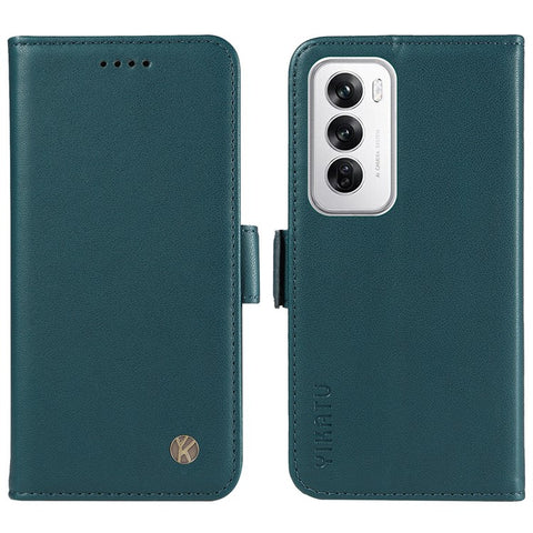 YIKATU YK-003 For Oppo Reno12 5G (Global) Case Wallet Stand Leather Phone Cover Side Buckle