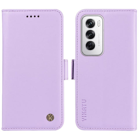 YIKATU YK-003 For Oppo Reno12 5G (Global) Case Wallet Stand Leather Phone Cover Side Buckle