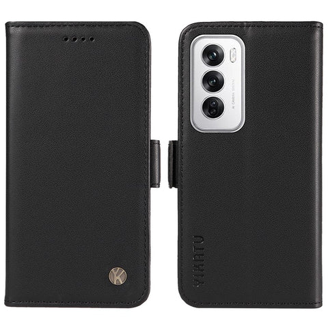 YIKATU YK-003 For Oppo Reno12 5G (Global) Case Wallet Stand Leather Phone Cover Side Buckle