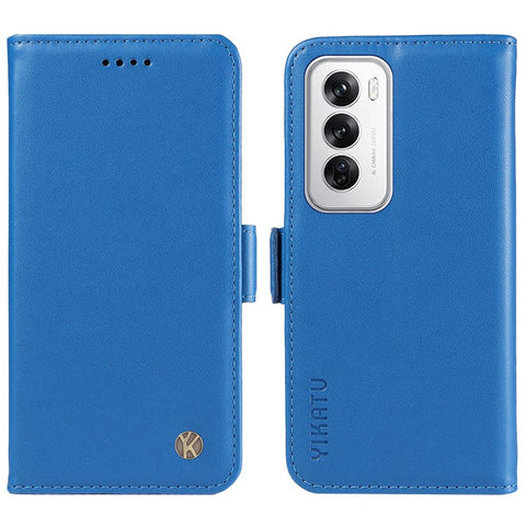 YIKATU YK-003 For Oppo Reno12 5G (Global) Case Wallet Stand Leather Phone Cover Side Buckle