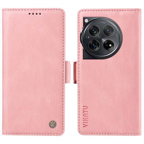 YIKATU YK-005 For OnePlus 12 5G Case PU Leather Wallet Phone Cover Skin Touch Feeling