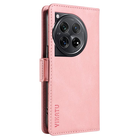 YIKATU YK-005 For OnePlus 12 5G Case PU Leather Wallet Phone Cover Skin Touch Feeling