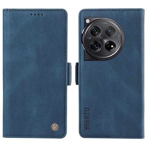 YIKATU YK-005 For OnePlus 12 5G Case PU Leather Wallet Phone Cover Skin Touch Feeling
