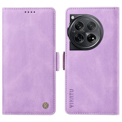 YIKATU YK-005 For OnePlus 12 5G Case PU Leather Wallet Phone Cover Skin Touch Feeling