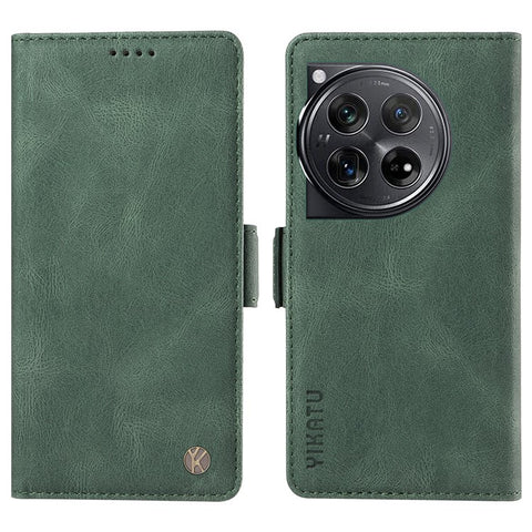 YIKATU YK-005 For OnePlus 12 5G Case PU Leather Wallet Phone Cover Skin Touch Feeling