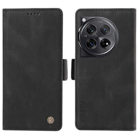 YIKATU YK-005 For OnePlus 12 5G Case PU Leather Wallet Phone Cover Skin Touch Feeling