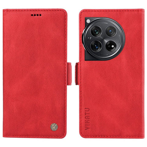 YIKATU YK-005 For OnePlus 12 5G Case PU Leather Wallet Phone Cover Skin Touch Feeling