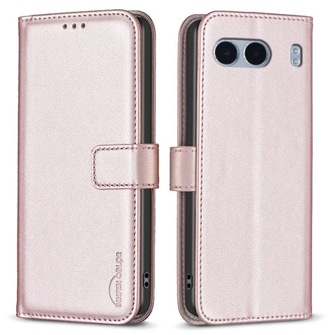 BINFEN COLOR BF17 For OnePlus Nord 4 Case Wallet Folio Flip Leather Cover