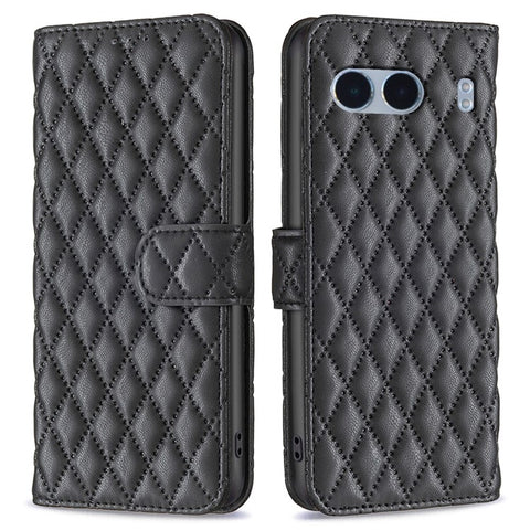 BINFEN COLOR BF Style-14 For OnePlus Nord 4 Case Rhombus Phone Leather Cover Stand