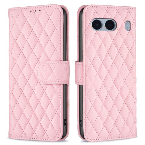 BINFEN COLOR BF Style-14 For OnePlus Nord 4 Case Rhombus Phone Leather Cover Stand