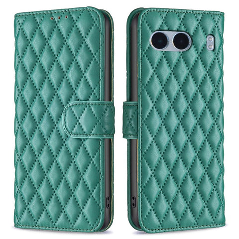 BINFEN COLOR BF Style-14 For OnePlus Nord 4 Case Rhombus Phone Leather Cover Stand