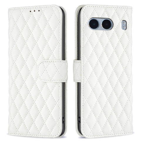 BINFEN COLOR BF Style-14 For OnePlus Nord 4 Case Rhombus Phone Leather Cover Stand