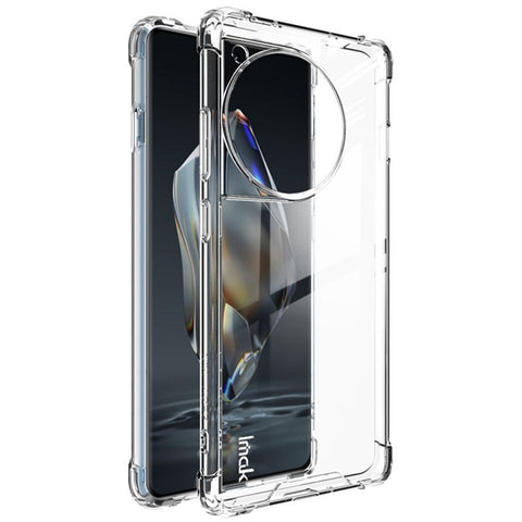 IMAK For OnePlus Ace 3 5G / 12R 5G Case PC+TPU Shockproof Clear Phone Cover