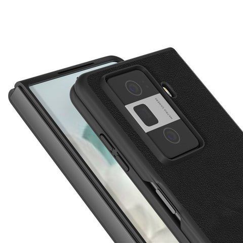 ABEEL For Honor Magic Vs3 5G Case Genuine Cow Leather Hard PC Phone Cover