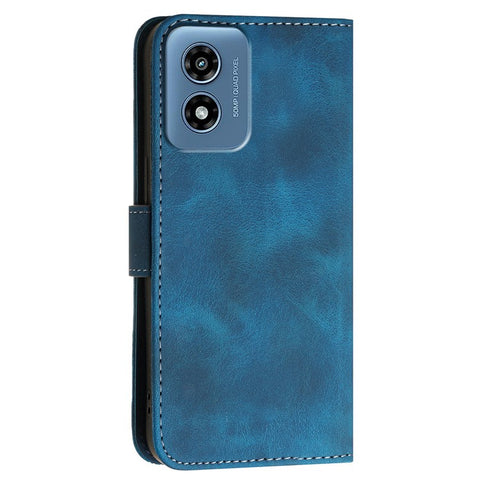 For Motorola Moto G Play 5G (2024) / Moto G 5G (2024) Leather Wallet Case Butterfly Flower Imprinted Phone Cover with Strap