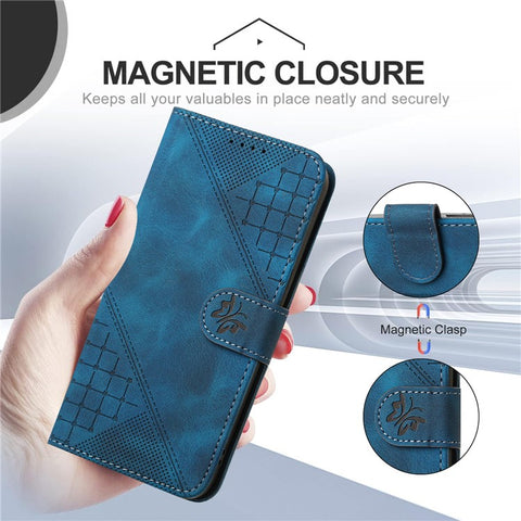 For Motorola Moto G Play 5G (2024) / Moto G 5G (2024) Leather Wallet Case Butterfly Flower Imprinted Phone Cover with Strap