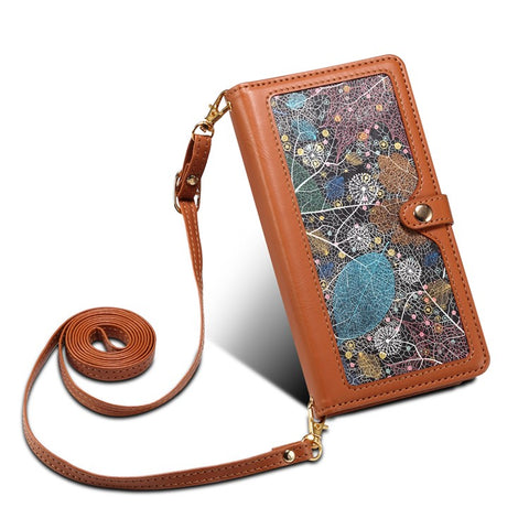 ESEBLE Galaxy Series For Motorola Edge 50 5G Case Leather Zipper Phone Cover RFID Blocking