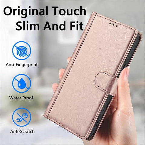 SY-003 For Motorola Moto G 5G (2024) / Moto G Play 5G (2024) Case PU Leather Stand View Phone Wallet Cover with Hand Strap