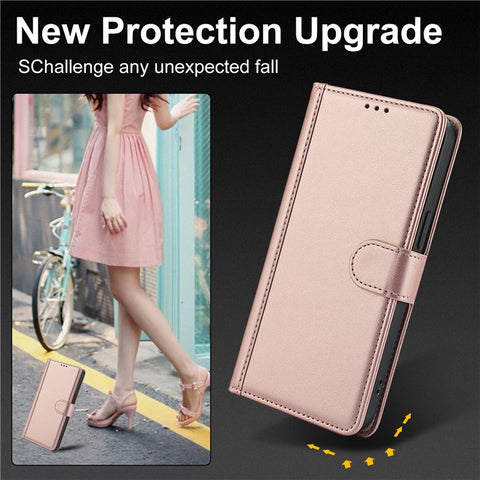 SY-003 For Motorola Moto G 5G (2024) / Moto G Play 5G (2024) Case PU Leather Stand View Phone Wallet Cover with Hand Strap