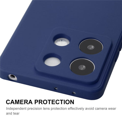 ENKAY HAT PRINCE For Xiaomi Redmi Note 13R Pro 5G Case Straight Edge Liquid Silicone Phone Cover