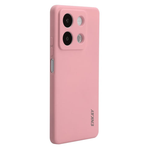 ENKAY HAT PRINCE For Xiaomi Redmi Note 13R Pro 5G Case Straight Edge Liquid Silicone Phone Cover
