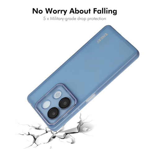 ENKAY HAT PRINCE For Xiaomi Redmi Note 13R Pro 5G Case Matte TPU Phone Cover with Lens Film