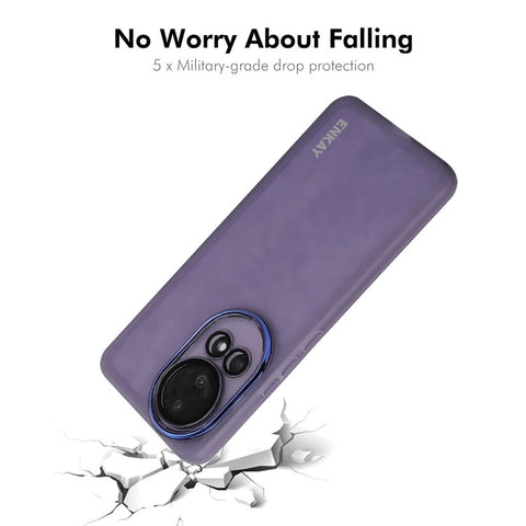ENKAY HAT PRINCE For Huawei nova 12 5G Case Matte TPU Phone Cover with Lens Film