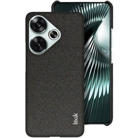 IMAK Ruiyi Series for Xiaomi Poco F6 5G / Redmi Turbo 3 5G Case Fabric Texture Leather+PC Phone Back Cover