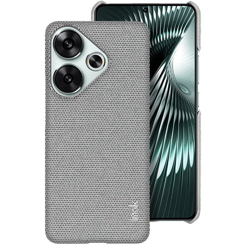 IMAK Ruiyi Series for Xiaomi Poco F6 5G / Redmi Turbo 3 5G Case Fabric Texture Leather+PC Phone Back Cover