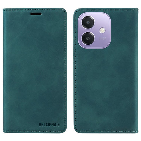 BETOPNICE 003 For Oppo A5x 5G / A3x 4G / A3x 5G (India) Wallet Case Leather Phone Cover with Stand