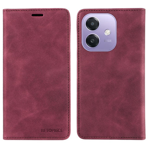 BETOPNICE 003 For Oppo A5x 5G / A3x 4G / A3x 5G (India) Wallet Case Leather Phone Cover with Stand