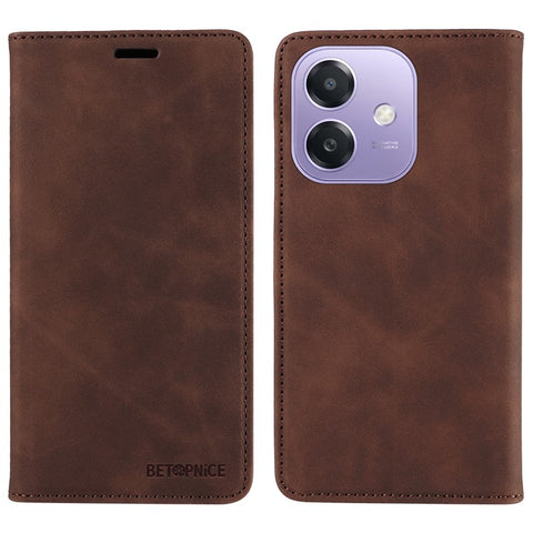 BETOPNICE 003 For Oppo A5x 5G / A3x 4G / A3x 5G (India) Wallet Case Leather Phone Cover with Stand