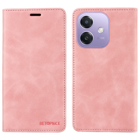 BETOPNICE 003 For Oppo A5x 5G / A3x 4G / A3x 5G (India) Wallet Case Leather Phone Cover with Stand