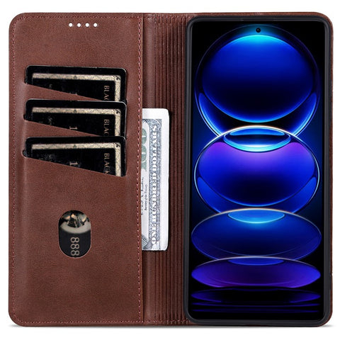 AZNS For Oppo A3 Pro (Global) 5G / K12x 5G (India) Case Cowhide Texture PU Leather Wallet Phone Cover