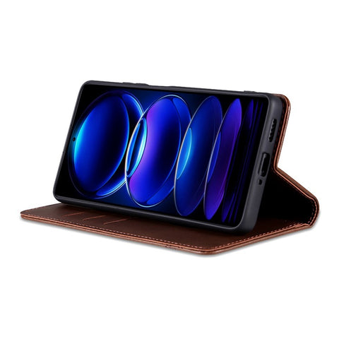 AZNS For Oppo A3 Pro (Global) 5G / K12x 5G (India) Case Cowhide Texture PU Leather Wallet Phone Cover