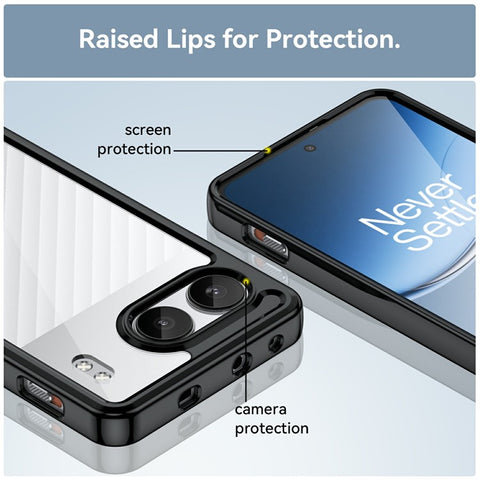 For OnePlus Nord 4 Shockproof Case TPU +Acrylic Protective Clear Phone Cover