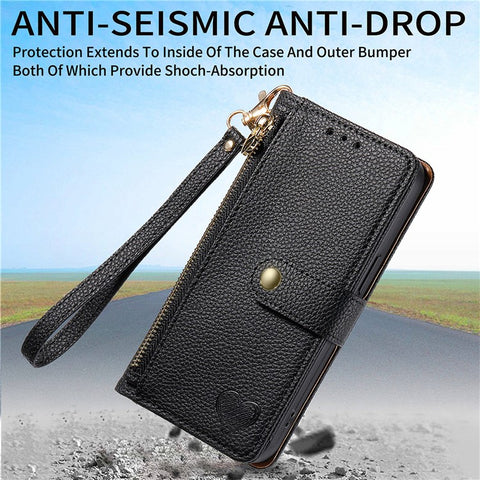 For OnePlus Nord N30 SE 5G Case RFID Blocking Zipper Pocket Leather Wallet Phone Cover