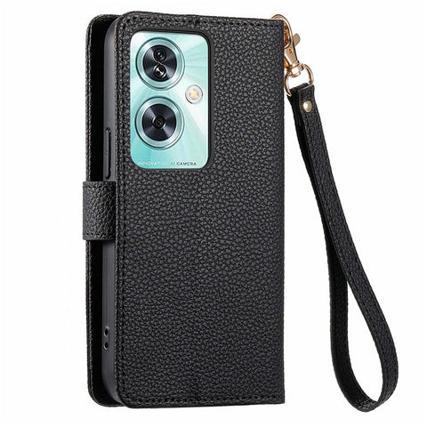 For OnePlus Nord N30 SE 5G Case RFID Blocking Zipper Pocket Leather Wallet Phone Cover