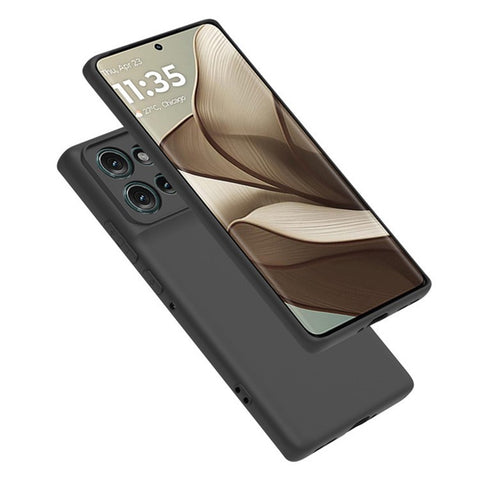 WANLONFENG MS Series for Motorola Edge 50 5G TPU Case Matte Back Cover with Tempered Glass