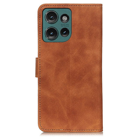 KHAZNEH For Motorola Edge 50 5G Case Retro PU Leather Wallet Stand Phone Cover