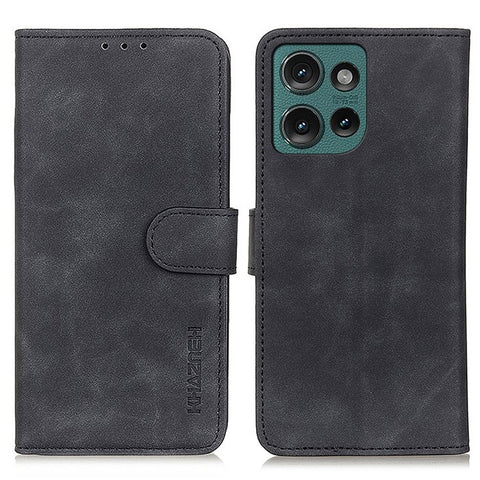 KHAZNEH For Motorola Edge 50 5G Case Retro PU Leather Wallet Stand Phone Cover