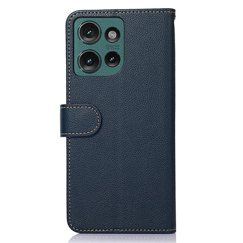 KHAZNEH For Motorola Edge 50 5G Case RFID Blocking Wallet Litchi Texture PU Leather Phone Cover