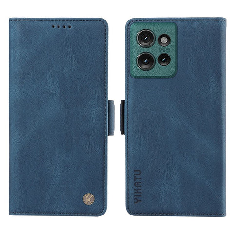 YIKATU YK-005 For Motorola Edge 50 5G Case PU Leather Wallet Phone Cover Skin Touch Feeling