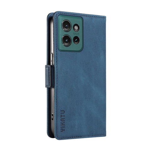 YIKATU YK-005 For Motorola Edge 50 5G Case PU Leather Wallet Phone Cover Skin Touch Feeling