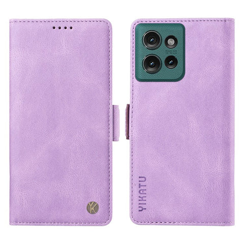 YIKATU YK-005 For Motorola Edge 50 5G Case PU Leather Wallet Phone Cover Skin Touch Feeling