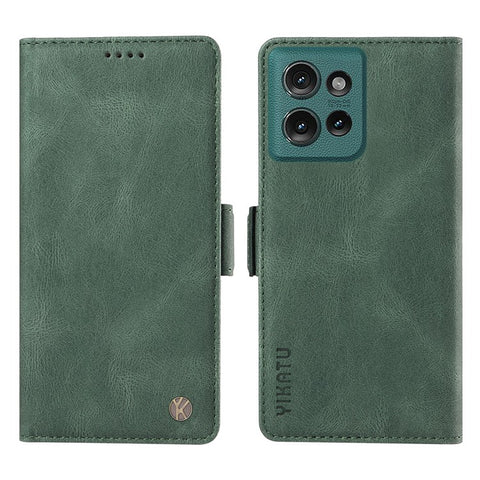 YIKATU YK-005 For Motorola Edge 50 5G Case PU Leather Wallet Phone Cover Skin Touch Feeling